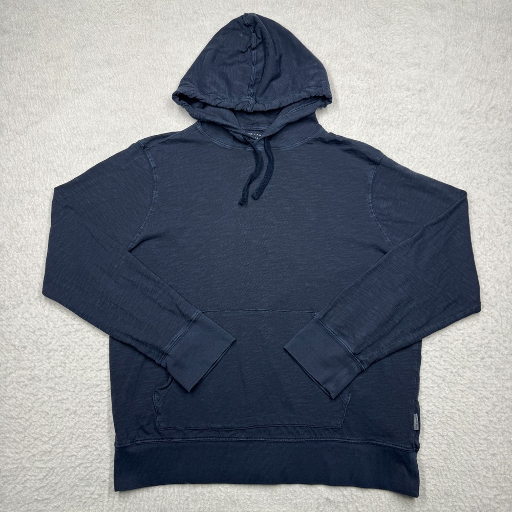 American Eagle Super Soft Hoodie Sweatshirt Blue Long‎ Sleeves Men's Size L
